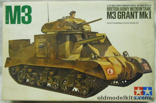 Tamiya 1/35 British M3 Grant Mk1 Medium Tank, MM141 plastic model kit